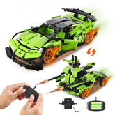 A 461-piece building set for creating a sports car or battle robot with remote control.
