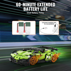 Bostome STEM RC car and robot building toy with 461 pieces for customizable designs.