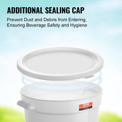 Bostome 3-gallon plastic beverage dispenser with spigot, featuring a durable design and side handles.