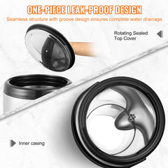 Insulated 2-gallon beverage dispenser with stainless steel design for hot and cold drinks.