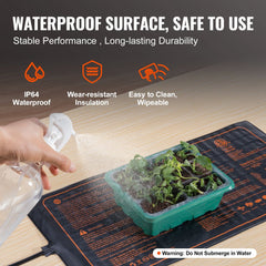 Bostome 10"x20.75" seedling heat mat with digital thermostat for precise temperature control.