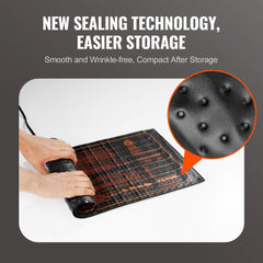 Bostome 10"x20.75" seedling heat mat with digital thermostat and waterproof design.