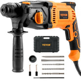 Bostome 800W rotary hammer drill with SDS-Plus chuck, 4 modes, and accessory kit.