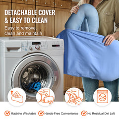 Bostome Baby Lounger in 100% cotton with a double-sided design and supportive bumpers.