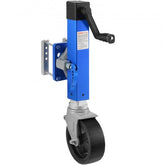 Heavy duty swivel boat trailer tongue jack with a 1600 lbs capacity and corrosion-resistant design.