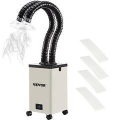 Bostome FL250 Solder Fume Extractor with three-stage filters and adjustable speed settings.