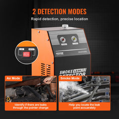 Bostome Automotive Smoke Machine Leak Detector with built-in air pump and dual detection modes.