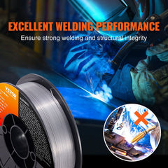 Bostome E71T-GS Flux Core MIG welding wire on a spool, 0.030" diameter, for gasless use.