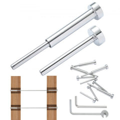 20-pack of 1/8" T316 stainless steel invisible cable railing kit with tensioners, swages, screws, and wrench.