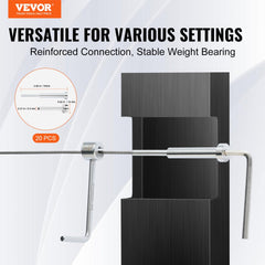 Bostome stainless steel invisible cable railing kit with tensioners and wrench, 20 pieces.