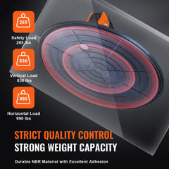 10-inch industrial glass suction cup lifter with ergonomic handle and 990 lbs capacity.