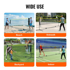 Portable 10ft multi-sport net with adjustable height and durable tear-resistant mesh.