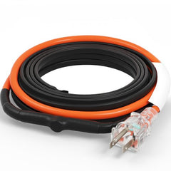 Bostome 9FT self-regulating pipe heating cable with built-in thermostat and waterproof design.