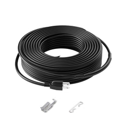Bostome 120FT self-regulating pipe heating cable with a 6FT power cord for winter protection.