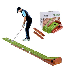 Bostome Golf Putting Mat with indoor green surface and auto ball return system.