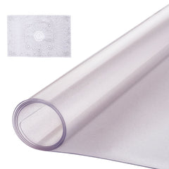 Frosted PVC table protector, 42x60 inches, 1.5mm thick, designed for durability and easy cleaning.