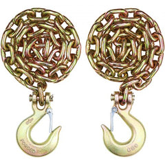 Bostome G80 Binder Chain 2-pack featuring 3/8" x 2.9' chains with hooks for secure towing.