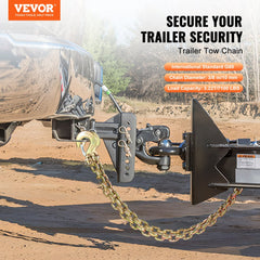 Bostome G80 Binder Chain 2-pack with 3/8" diameter, 2.9' length, and secure clevis hook.