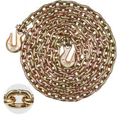 Bostome G80 binder chain with hooks, 5/16" diameter and 14.2' length, for heavy-duty towing.