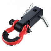 2-inch aluminum D-ring shackle hitch receiver rated to 52900 lbs.