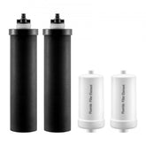 Bostome Gravity Water Filter Replacement 4-Pack featuring coconut carbon and fluoride filtration.