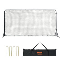 Bostome 12x6FT soccer rebounder net with durable iron frame and high-strength PE netting.