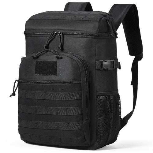 Insulated cooler bag with MOLLE system, adjustable straps, and spacious 25L capacity.