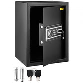 Bostome 2.1 CU.FT fingerprint safe box in Q235 steel with digital keypad and removable shelf.