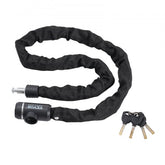 Bostome heavy duty bike chain lock with 10mm steel chain and soft fabric sleeve for protection.