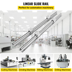 Bostome SBR16-1500mm linear rail kit with two 1500mm rails and four SBR16UU blocks.