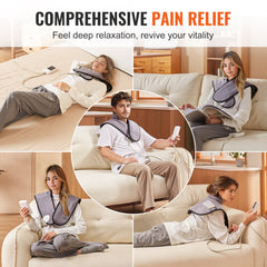 Bostome far infrared heating pad featuring jade and tourmaline stones for muscle relief.