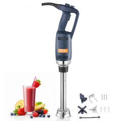 Bostome Commercial Immersion Blender with stainless steel blades and variable speed control.