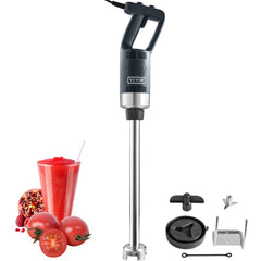 Bostome Commercial Immersion Blender with 500W motor, variable speed, and stainless steel blade.
