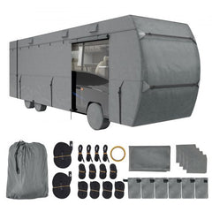 Bostome Class C RV cover made of waterproof Oxford fabric for 29-32 ft motorhomes.