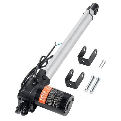 Bostome 12V linear actuator with 12-inch stroke, 1320lbs capacity, and all-metal construction.
