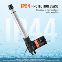 Bostome 12V linear actuator with 8-inch stroke and heavy-duty aluminum alloy construction.