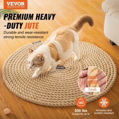 Heavy-duty 1"x100FT gym climbing rope made of natural hemp with rubber end caps for durability.