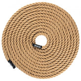 Heavy-duty 1"x50FT hemp climbing rope with rubber caps for durability and grip.