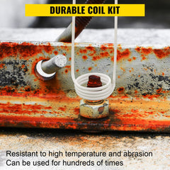 Eight flexible induction heater coils in various diameters, stored in a compact box.