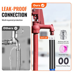 Bostome 50ft heated RV water hose with durable design and leak-proof connectors for cold weather.