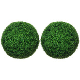 2 Pack Artificial Tree Boxwood Topiary Balls, 19.75 Inch