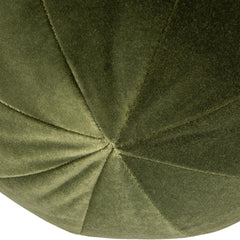 Story 12" Round Sphere Accent Ball Throw Pillow, Olive Green Performance Velvet