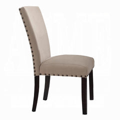 Vault Dining Chairs Set of 2, Lenin Comfort Nailhead Trim Wooden Dining Furniture Contemporary Padded Seat