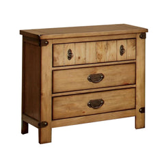 Cottage Style Weathered Elm 1pc Nightstand Ball Bearing Metal Glide USB Charger/Power Outlet In Night Stand Top Drawer Bedroom Bedside Table