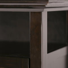 Atlas 54 inch Wide Solid Wood TV Stand in Hickory Brown For TVs up to 60 inches