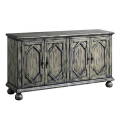 Millennium Rustic Gray Finish Console Cabinet