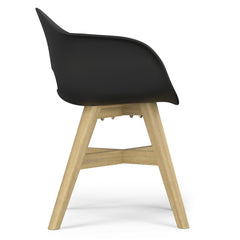 Diary - Outdoor Dining Chair in Plastic (Set of 2) - Black