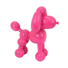 Ode Dog Accent Decor, Bright Pink Resin, Intricate Details 12 Inch