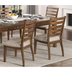 Valhalla Finish Traditional Style Side Chairs Set of 2pc Wooden Frame Ladder Back Design Dining Room Furniture