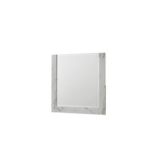 Hecuba Mirror White – Two-Tone High-Gloss Marble & Lacquer Frame with Oversized Reflective Surface(INCLUDES MIRROR ONLY)